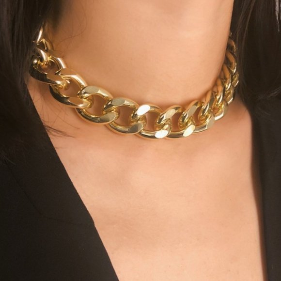NEW Gold Unisex Cuban Link Chain Necklace 1 - Picture 5 of 14